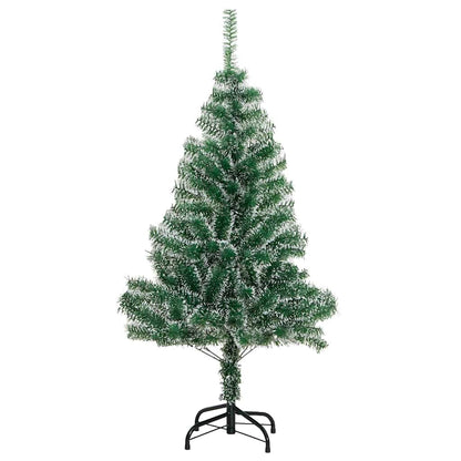 Albero Natale Artificiale 150 LED Palline e Neve Fioccata 150cm | homemem39