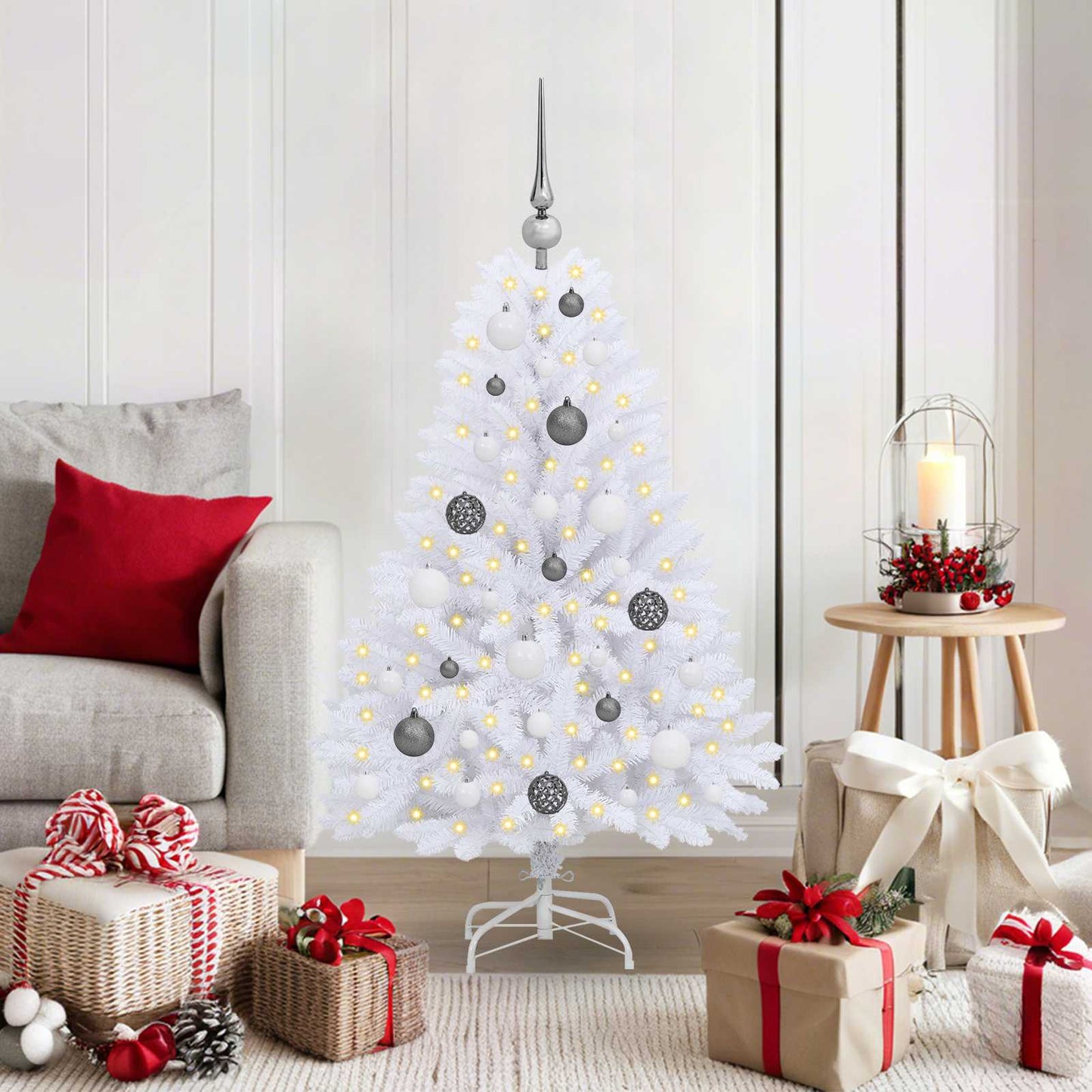Albero di Natale artificiale Bianco 68 x 68 x 120 cm | homemem39