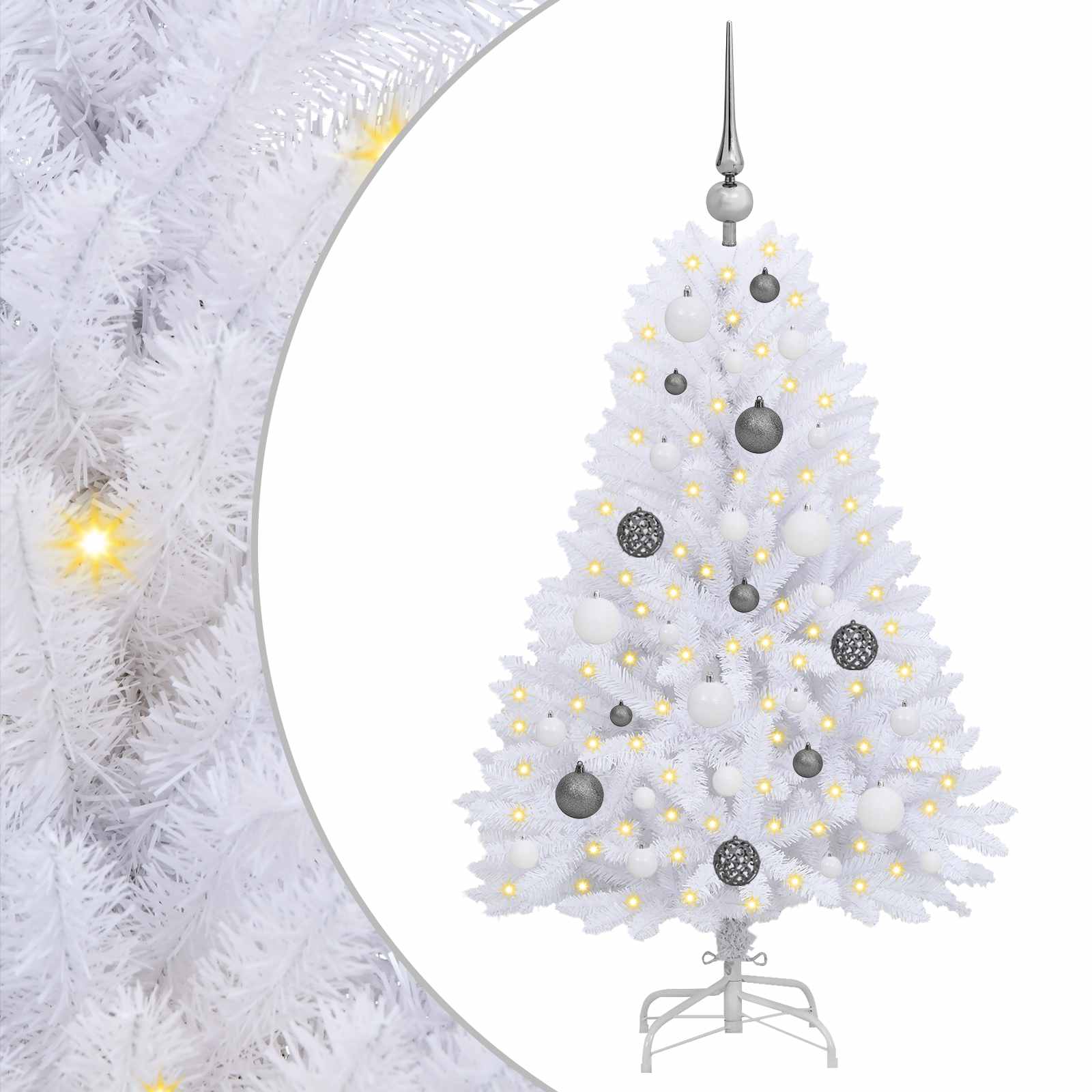Albero di Natale artificiale Bianco 68 x 68 x 120 cm | homemem39