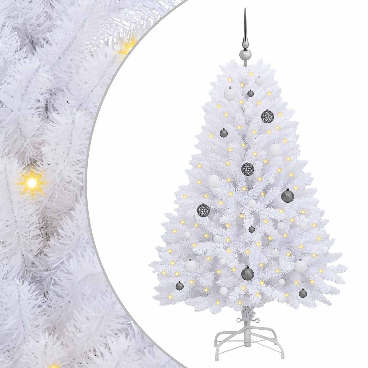 Albero di Natale artificiale Bianco 80 x 80 x 150 cm | homemem39