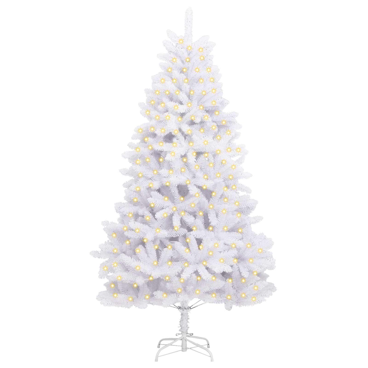 Albero di Natale artificiale Bianco 210 cm PVC e Metallo | homemem39