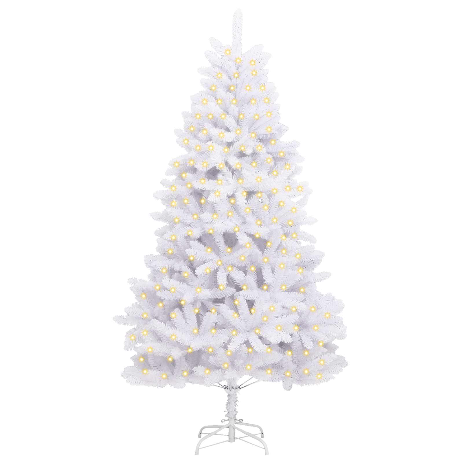 Albero di Natale artificiale Bianco 210 cm PVC e Metallo | homemem39