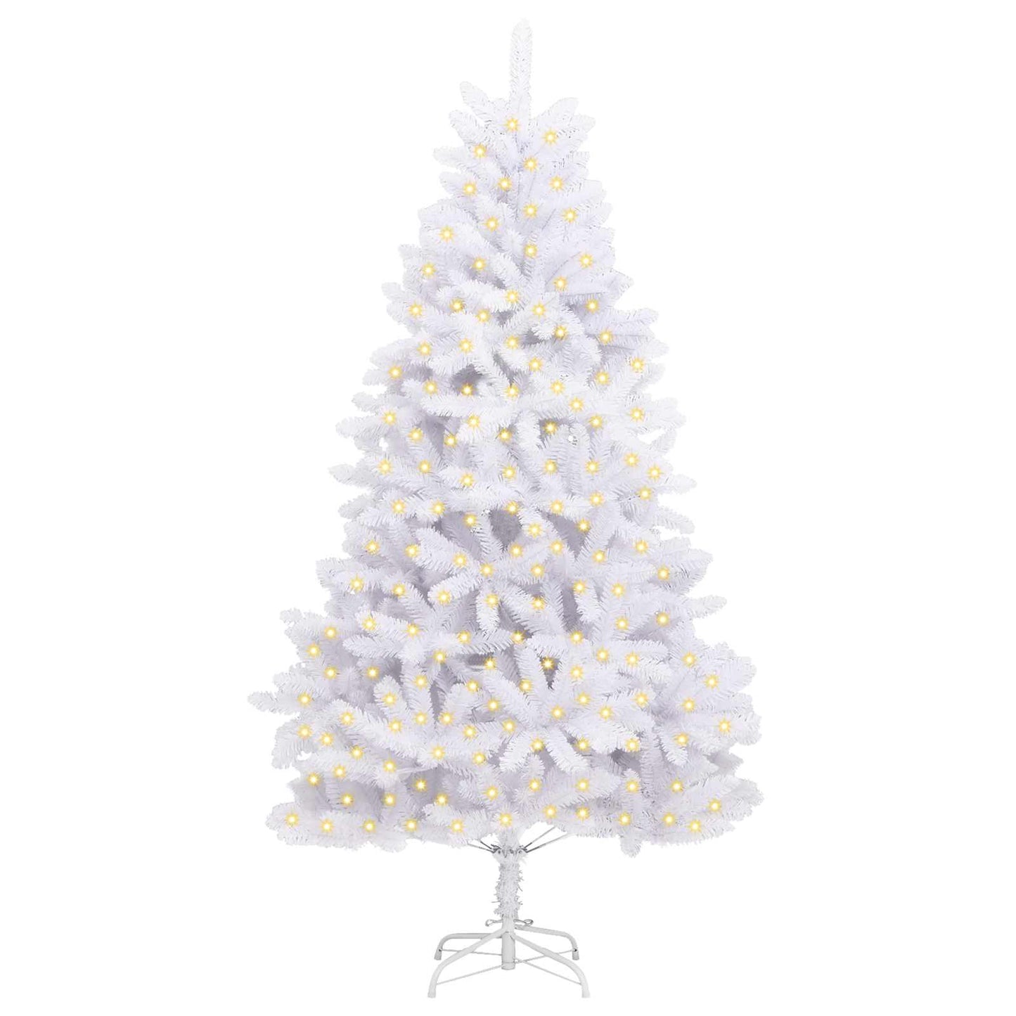 Albero di Natale artificiale Bianco 240 cm PVC e Metallo