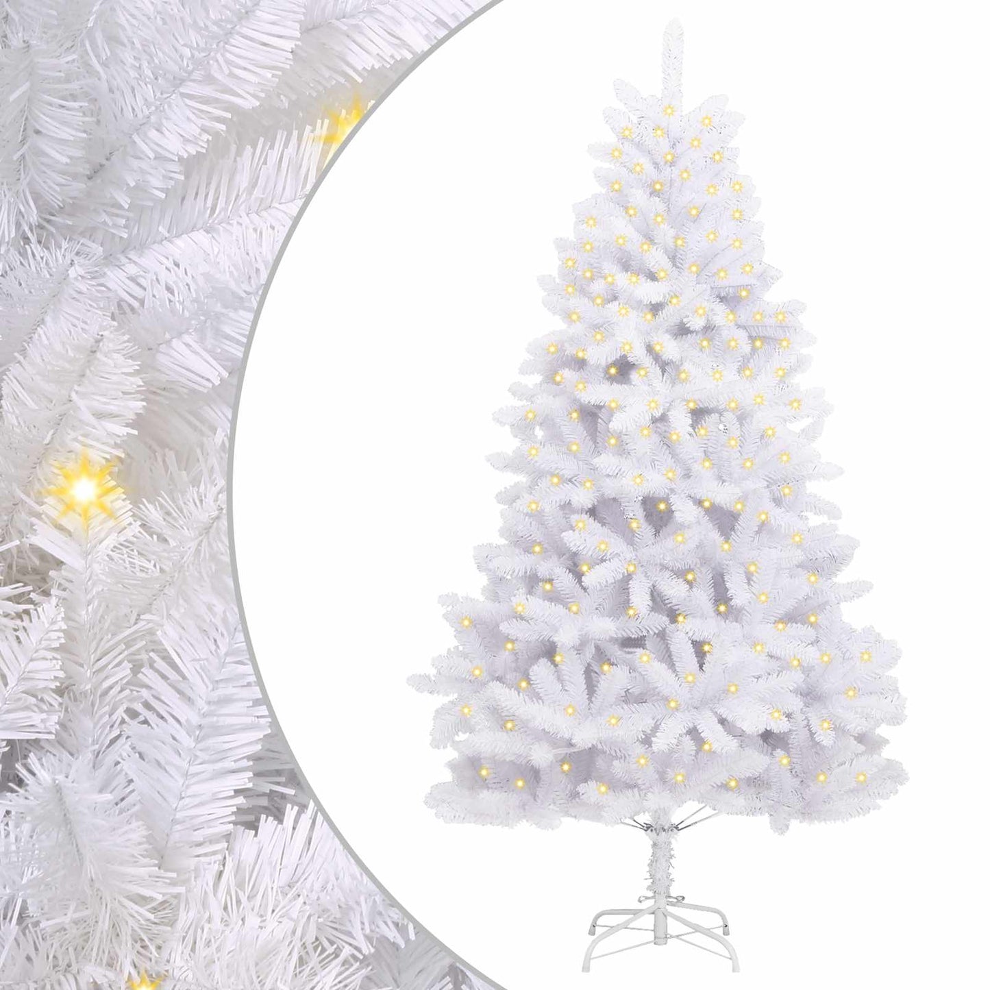 Albero di Natale artificiale Bianco 300 cm PVC e Metallo