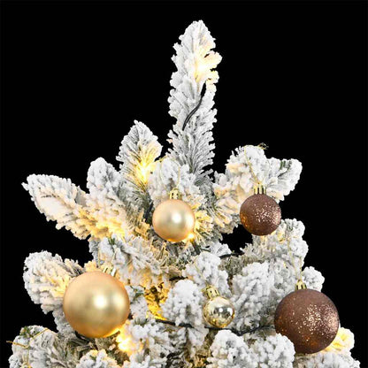 Albero Natale Artificiale Incernierato 300 LED e Palline 270 cm | homemem39