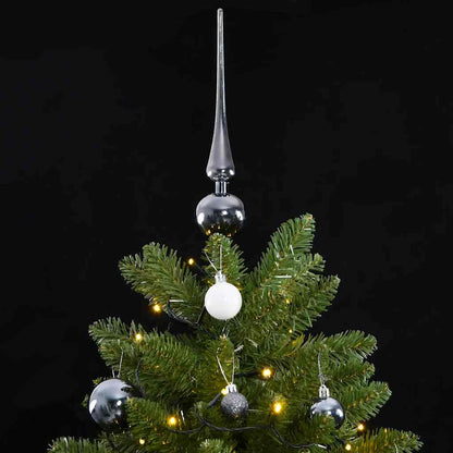 Albero Natale Incernierato con 300 LED e Palline 300 cm