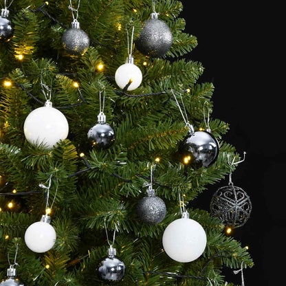 Albero Natale Incernierato con 300 LED e Palline 300 cm