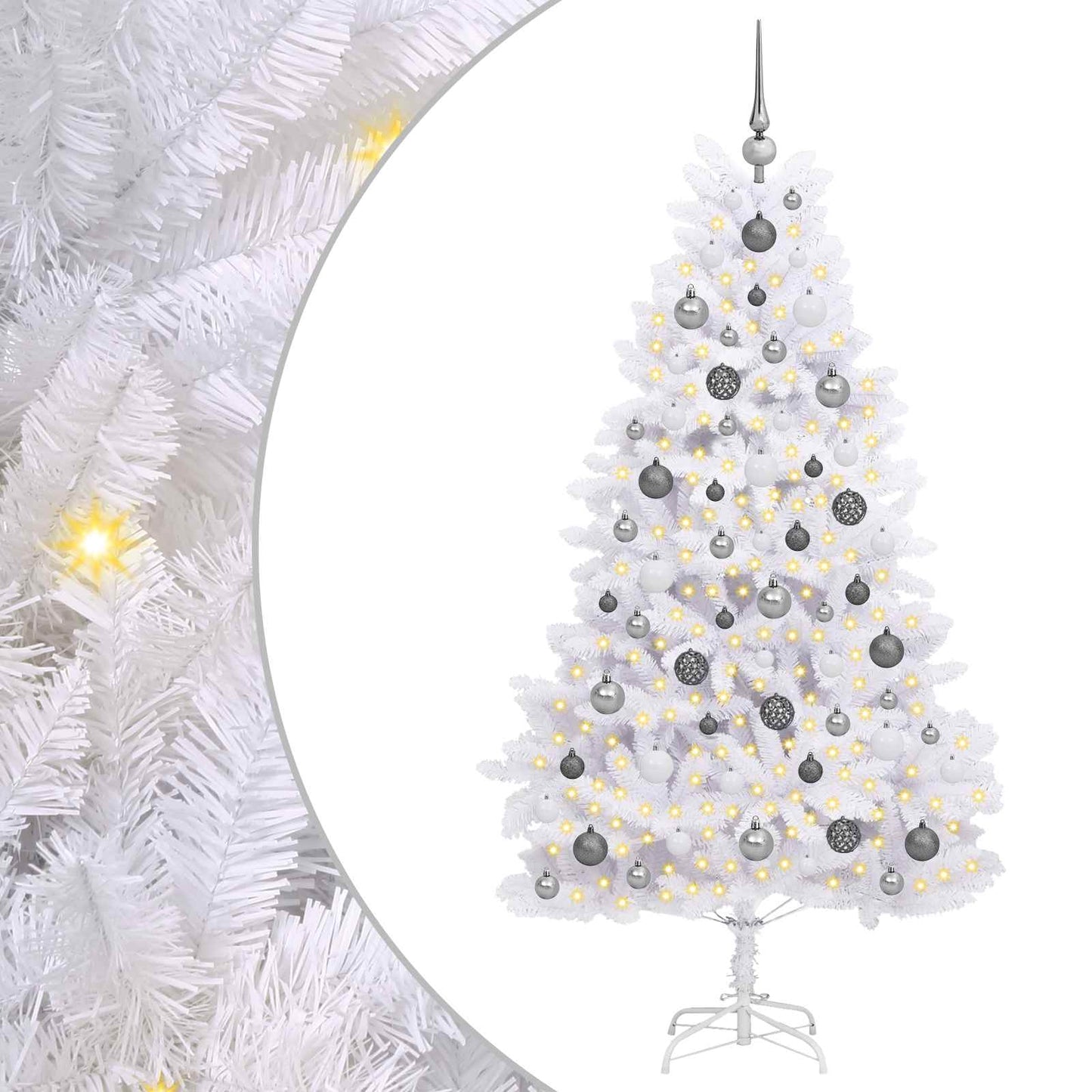 Albero di Natale artificiale Bianco 90 x 90 x 180 cm | homemem39