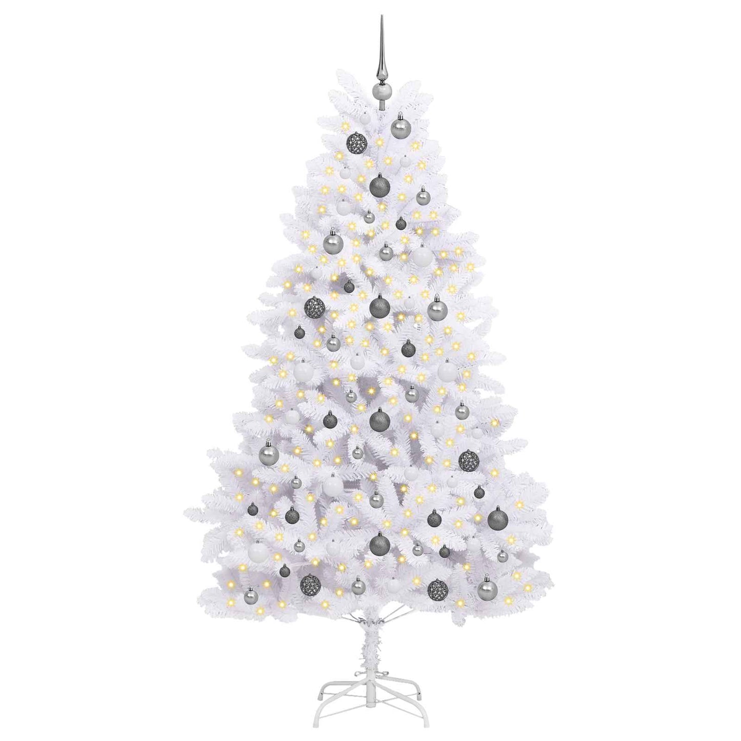Albero di Natale artificiale Bianco 106 x 106 x 210 cm | homemem39