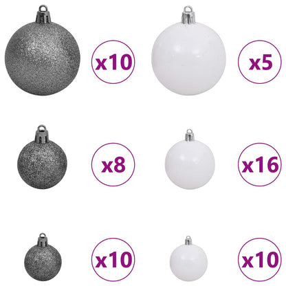 Albero di Natale artificiale Bianco 128 x 128 x 270 cm | homemem39
