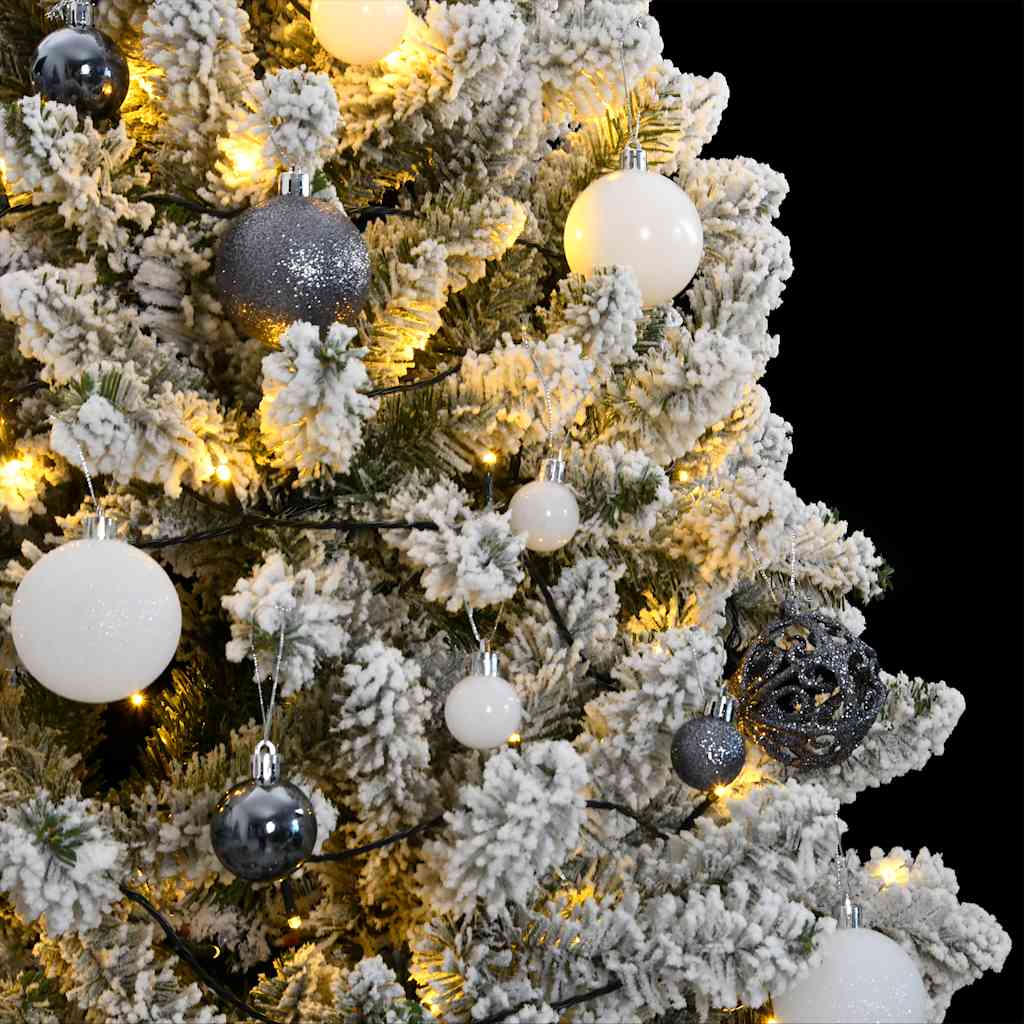 Albero Natale Incernierato con 300 LED e Palline 240 cm