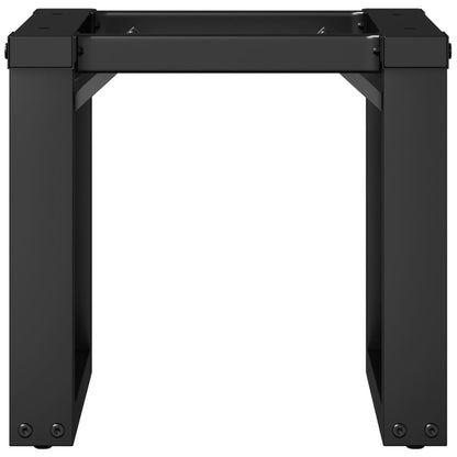 Telaio Gambe a O per Tavolino da Salotto 40x40x33 cm in Acciaio