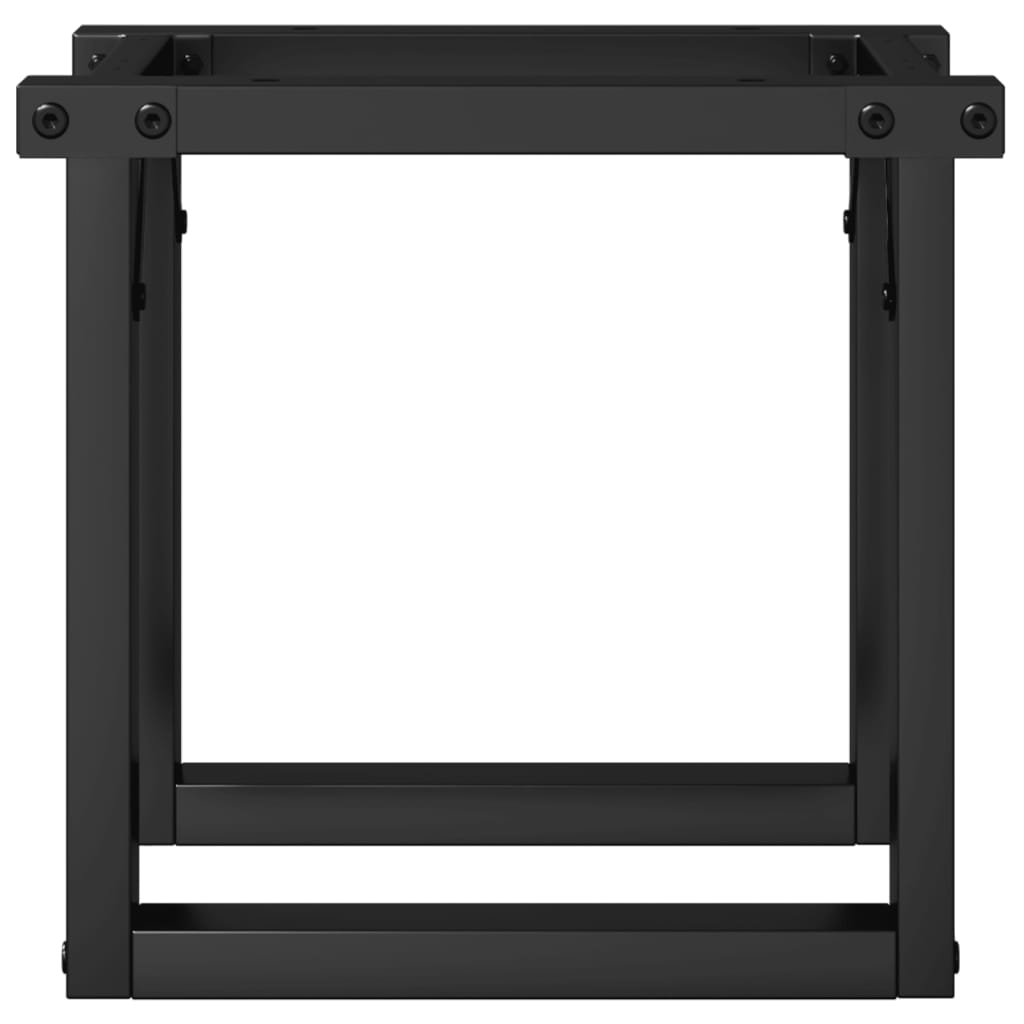 Telaio Gambe a O per Tavolino da Salotto 40x40x33 cm in Acciaio