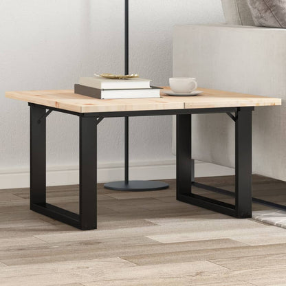 Telaio Gambe a O per Tavolino da Salotto 60x50x38 cm in Acciaio