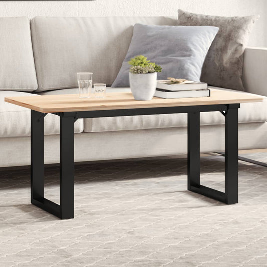Telaio Gambe a O per Tavolino da Salotto 70x30x43 cm in Acciaio