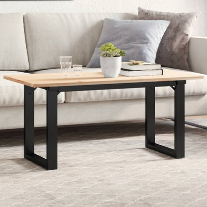 Telaio Gambe a O per Tavolino da Salotto 90x30x43 cm in Acciaio