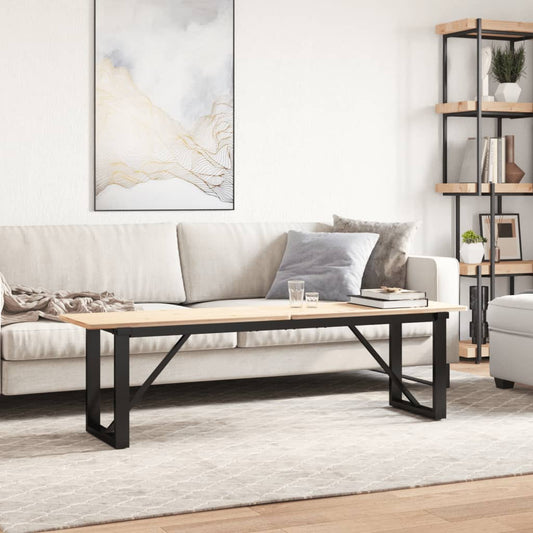 Telaio Gambe a O per Tavolino da Salotto 140x30x43cm in Acciaio