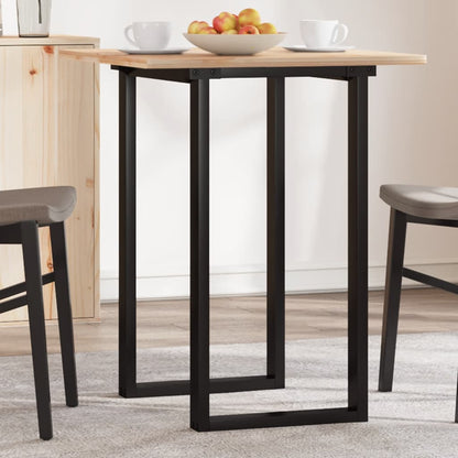 Telaio Gambe a O per Tavolo da Pranzo 40x40x73 cm in Acciaio