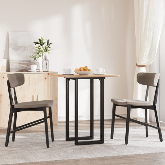 Telaio Gambe a O per Tavolo da Pranzo 40x40x73 cm in Acciaio