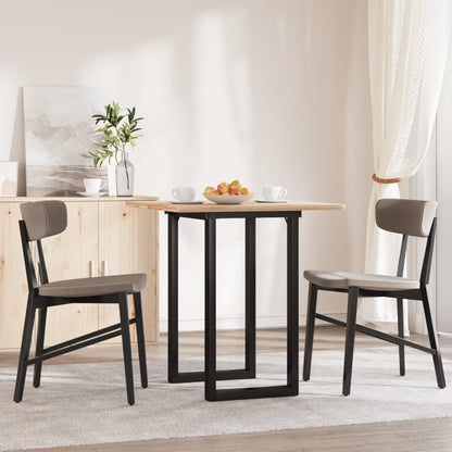 Telaio Gambe a O per Tavolo da Pranzo 60x50x73 cm in Acciaio