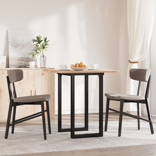 Telaio Gambe a O per Tavolo da Pranzo 60x50x73 cm in Acciaio