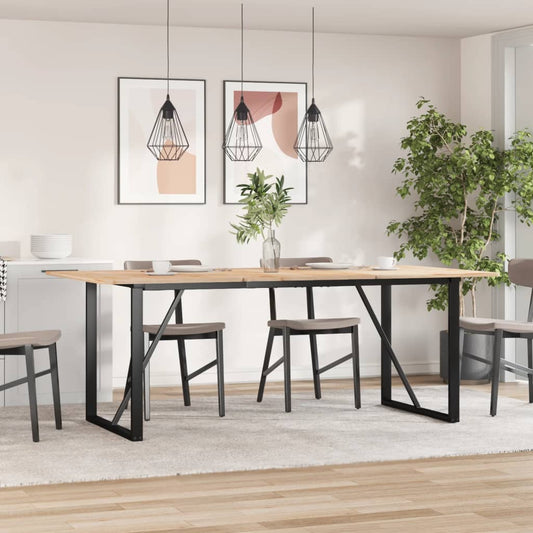 Telaio Gambe a O per Tavolo da Pranzo 180x80x73 cm in Acciaio