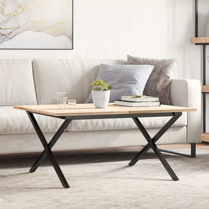 Telaio Gambe a X per Tavolino da Salotto 80x70x43 cm in Acciaio