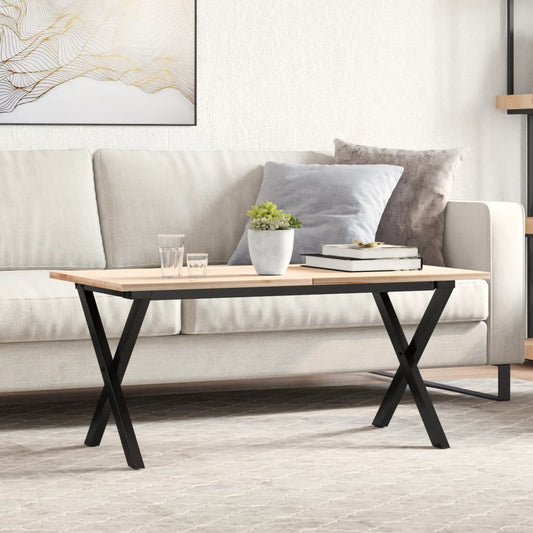 Telaio Gambe a X per Tavolino da Salotto 80x40x43 cm in Acciaio