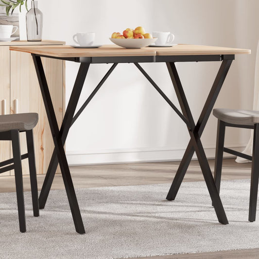 Telaio Gambe a X per Tavolo da Pranzo 40x40x73 cm in Acciaio