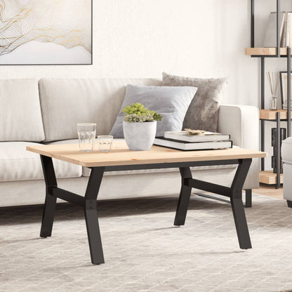 Telaio Gambe a Y per Tavolino da Salotto 80x70x43 cm in Acciaio