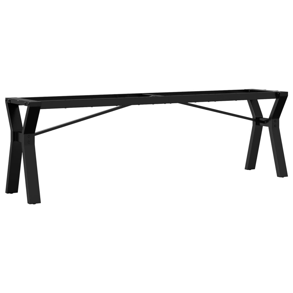 Telaio Gambe a Y per Tavolino da Salotto 140x30x43cm in Acciaio - homemem39