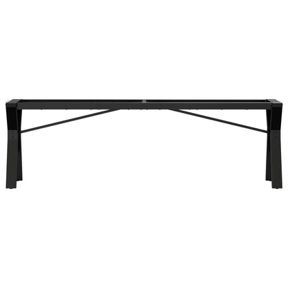 Telaio Gambe a Y per Tavolino da Salotto 140x30x43cm in Acciaio - homemem39