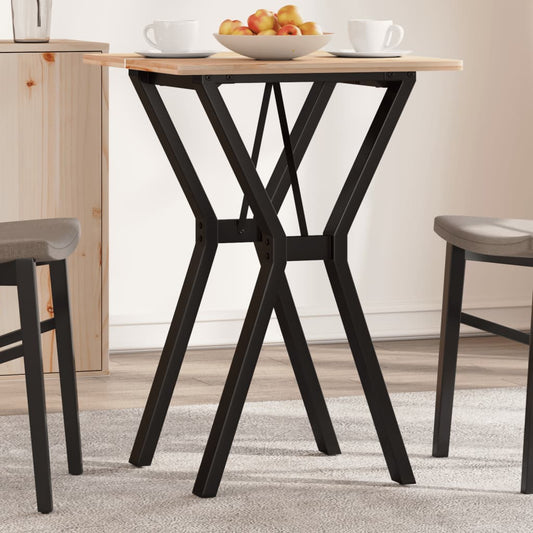 Telaio Gambe a Y per Tavolo da Pranzo 40x40x73 cm in Acciaio