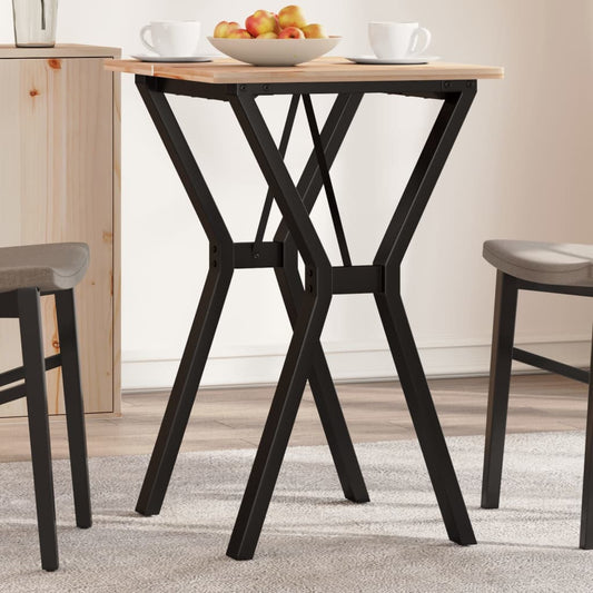 Telaio Gambe a Y per Tavolo da Pranzo 50x40x73 cm in Acciaio