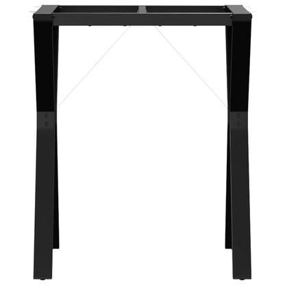 Telaio Gambe a Y per Tavolo da Pranzo 60x50x73 cm in Acciaio