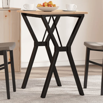 Telaio Gambe a Y per Tavolo da Pranzo 60x40x73 cm in Acciaio