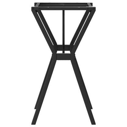 Telaio Gambe a Y per Tavolo da Pranzo 60x40x73 cm in Acciaio