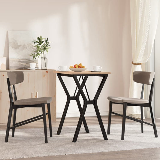 Telaio Gambe a Y per Tavolo da Pranzo 60x40x73 cm in Acciaio