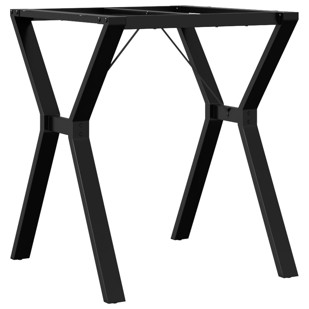Telaio Gambe a Y per Tavolo da Pranzo 60x60x73 cm in Acciaio - homemem39