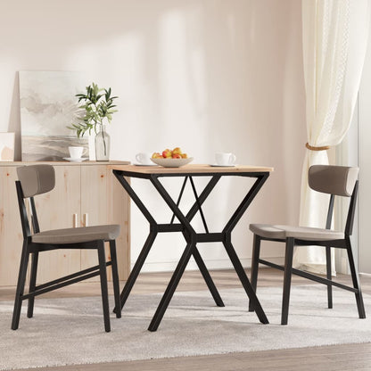 Telaio Gambe a Y per Tavolo da Pranzo 60x60x73 cm in Acciaio - homemem39