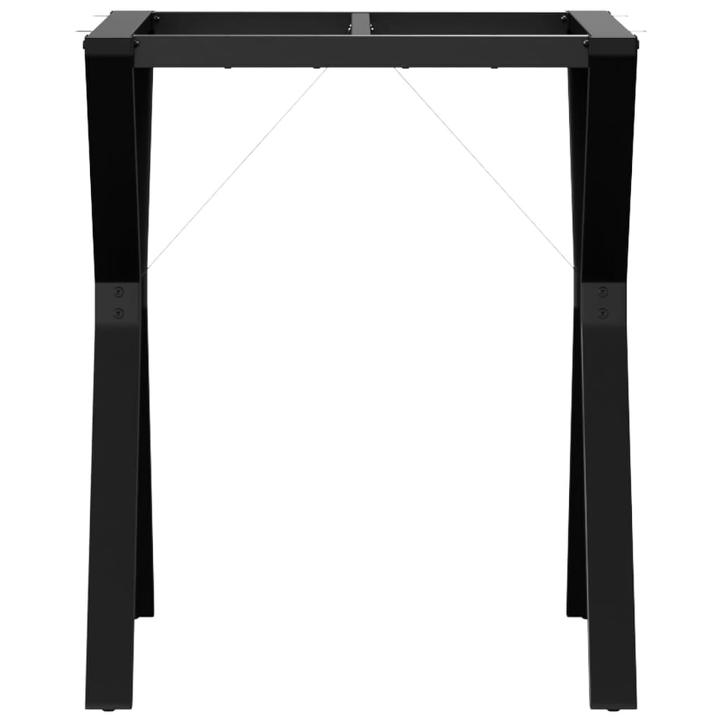 Telaio Gambe a Y per Tavolo da Pranzo 60x60x73 cm in Acciaio - homemem39