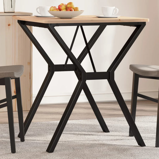 Telaio Gambe a Y per Tavolo da Pranzo 60x60x73 cm in Acciaio - homemem39