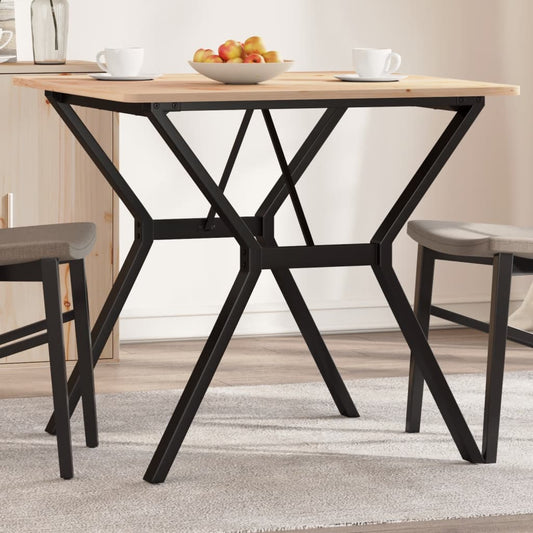 Telaio Gambe a Y per Tavolo da Pranzo 70x70x73 cm in Acciaio - homemem39