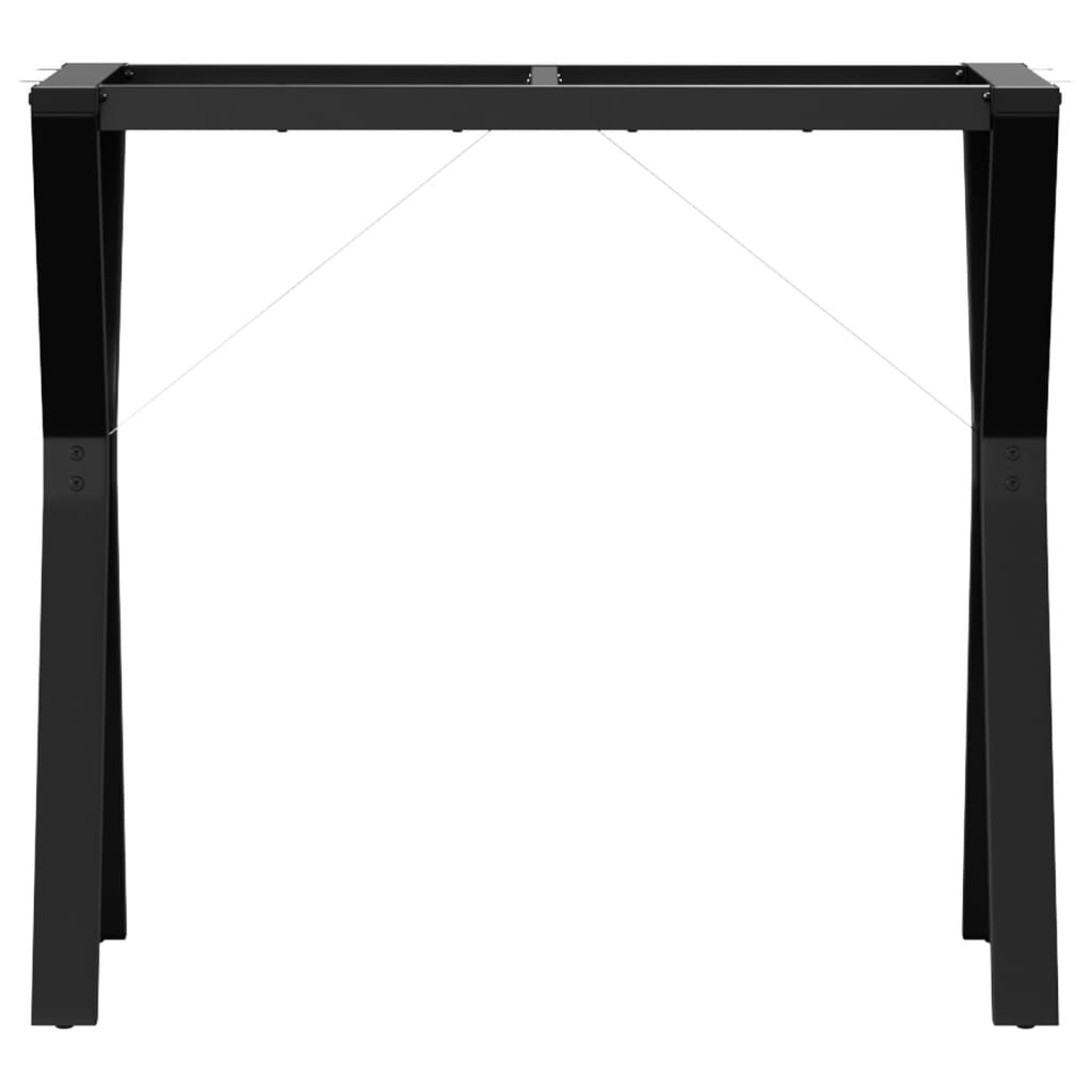Telaio Gambe a Y per Tavolo da Pranzo 80x40x73 cm in Acciaio