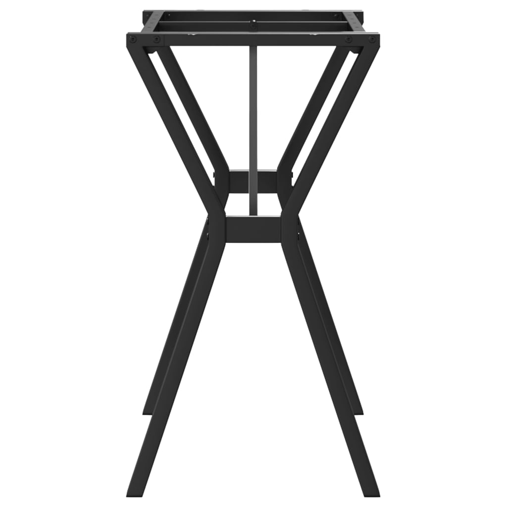 Telaio Gambe a Y per Tavolo da Pranzo 80x40x73 cm in Acciaio
