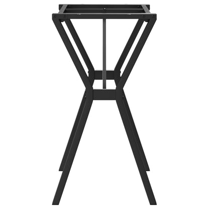 Telaio Gambe a Y per Tavolo da Pranzo 80x40x73 cm in Acciaio