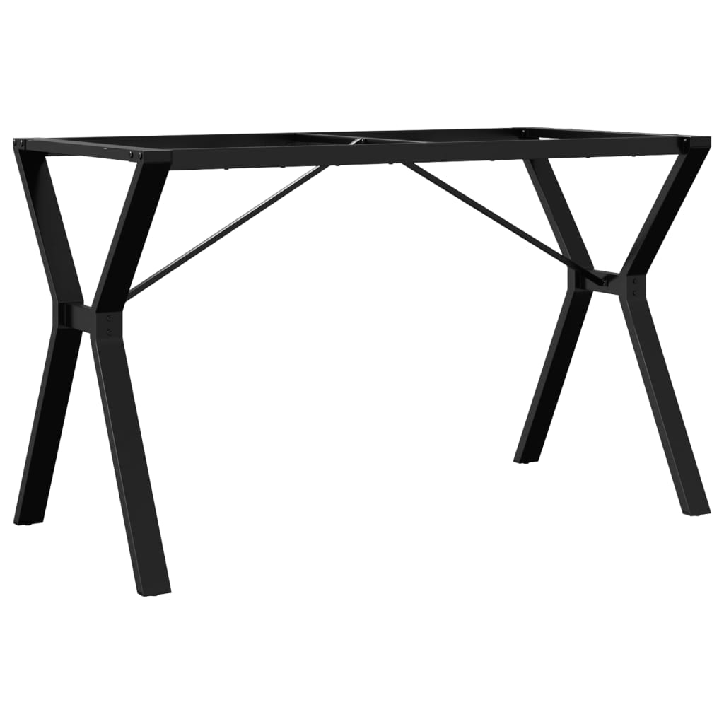 Telaio Gambe a Y per Tavolo da Pranzo 120x60x73 cm in Acciaio - homemem39