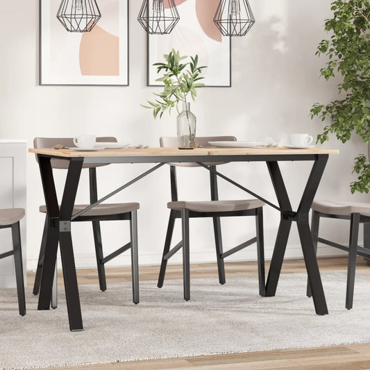 Telaio Gambe a Y per Tavolo da Pranzo 120x60x73 cm in Acciaio - homemem39