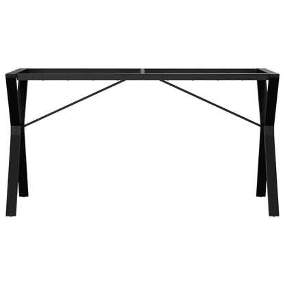 Telaio Gambe a Y per Tavolo da Pranzo 140x60x73 cm in Acciaio - homemem39