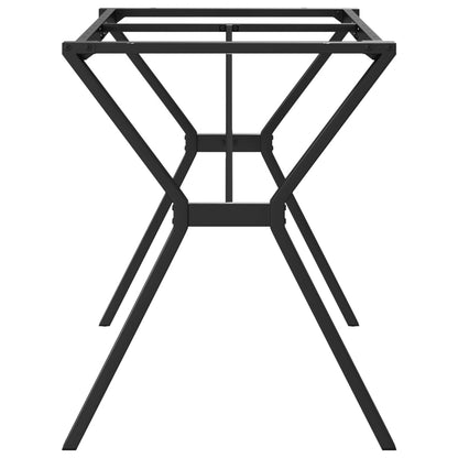 Telaio Gambe a Y per Tavolo da Pranzo 140x60x73 cm in Acciaio - homemem39